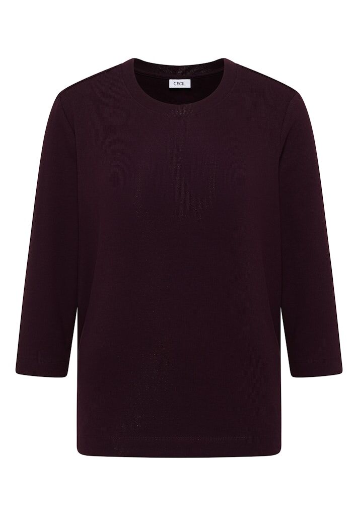 Shirt mit Rippstruktur