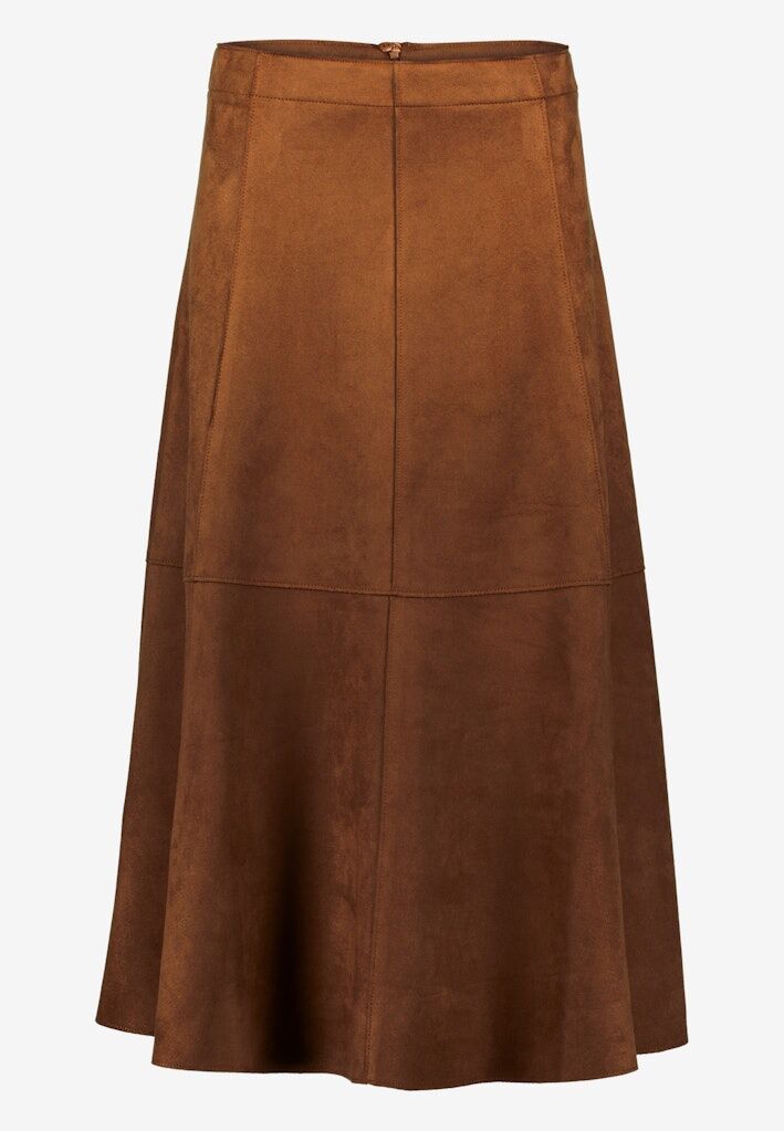 Midirock in Velourlederoptik