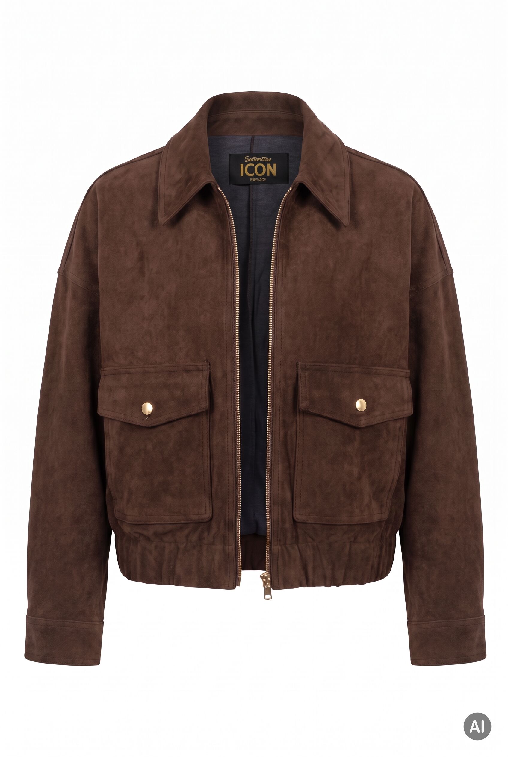 Jacke mit Velours-Optik