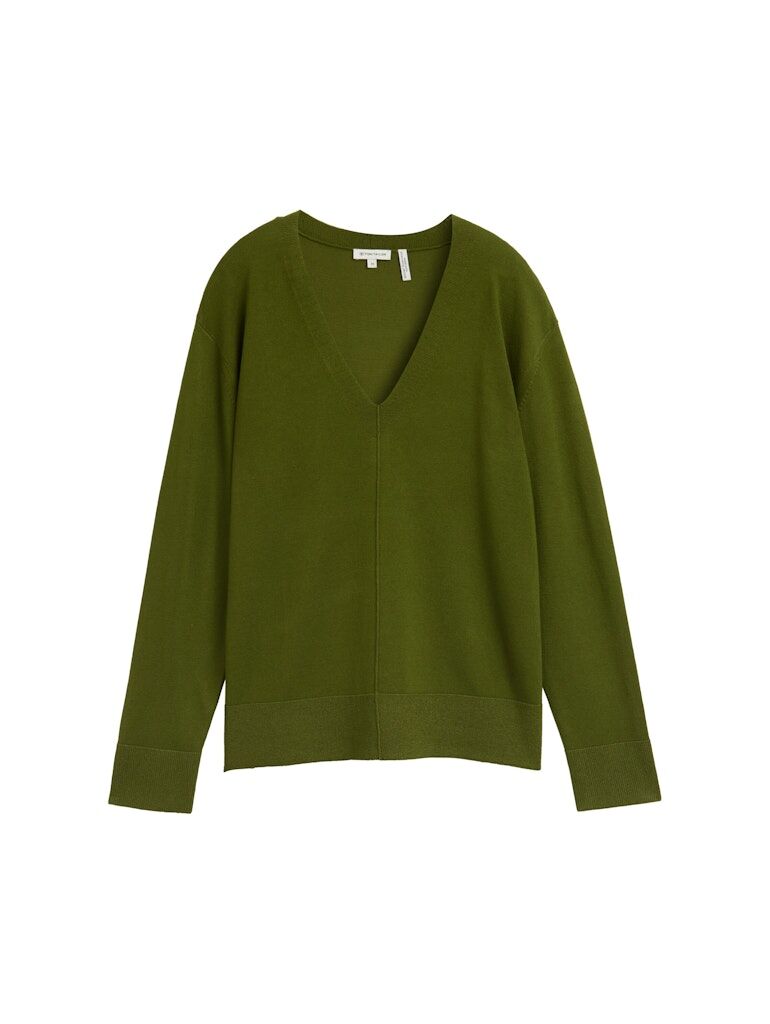 Tom Tailor Strickpullover mit V-Ausschnitt
