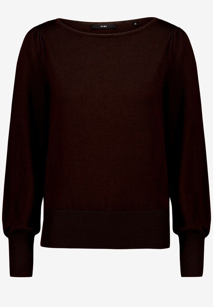 Feinstrickpullover mit U-Boot Ausschnitt