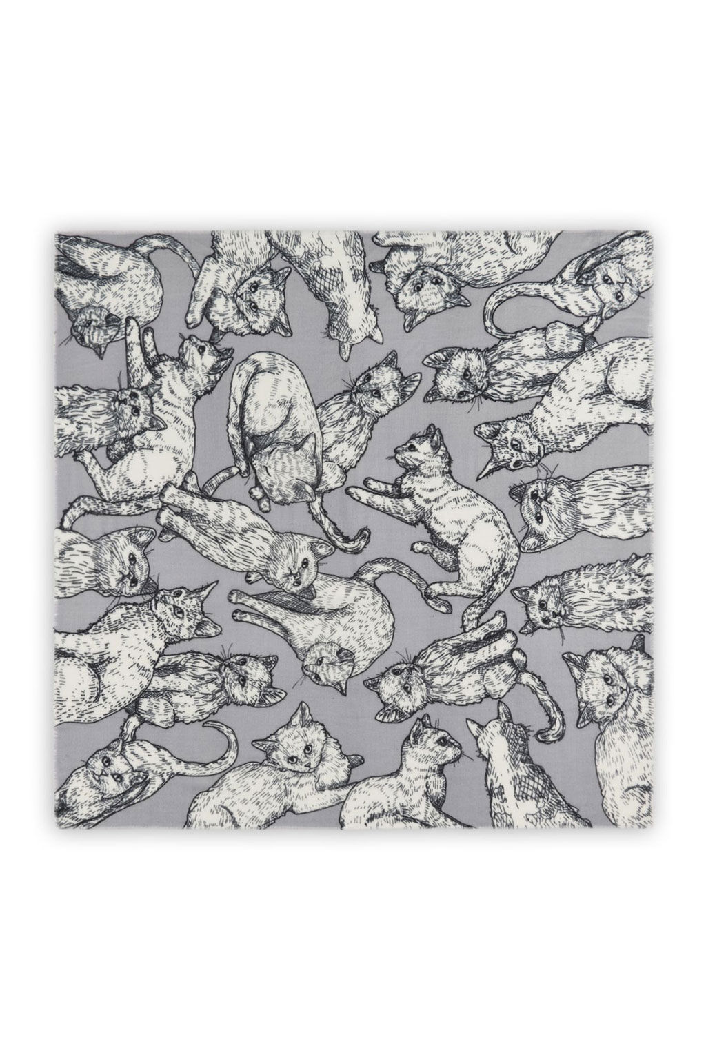 Tuch mit Katzenmotiv