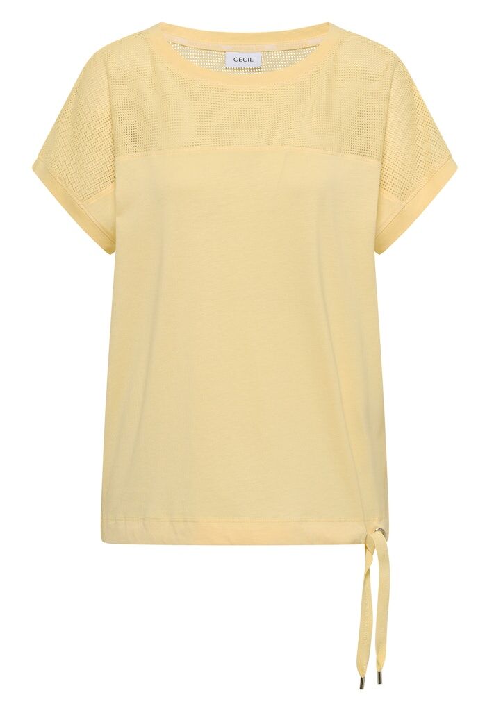 T-Shirt mit Boatneck und Mesh-Einsatz T-Shirt mit Boatneck und Mesh-Einsatz