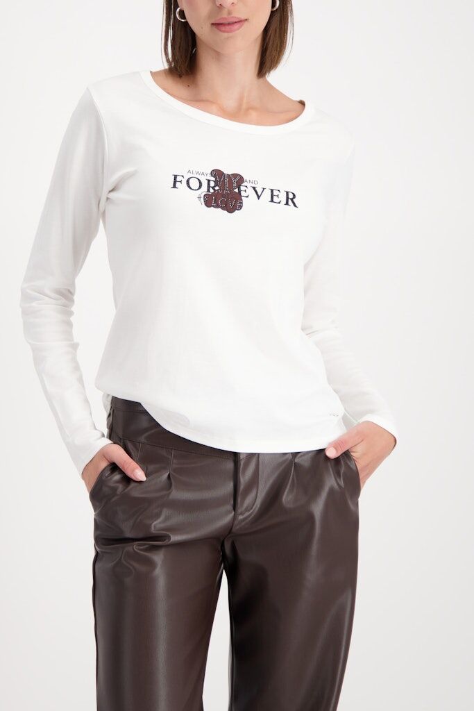 Langarmshirt mit Teddyprint