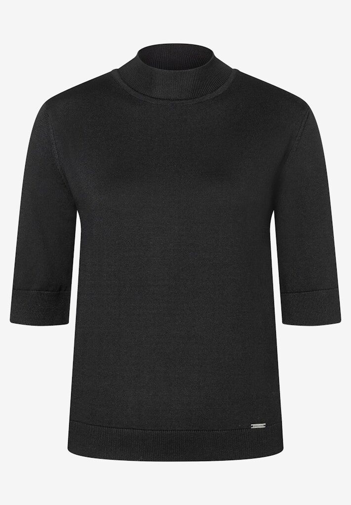 Turtleneck-Pullover mit kurzen Ärmeln