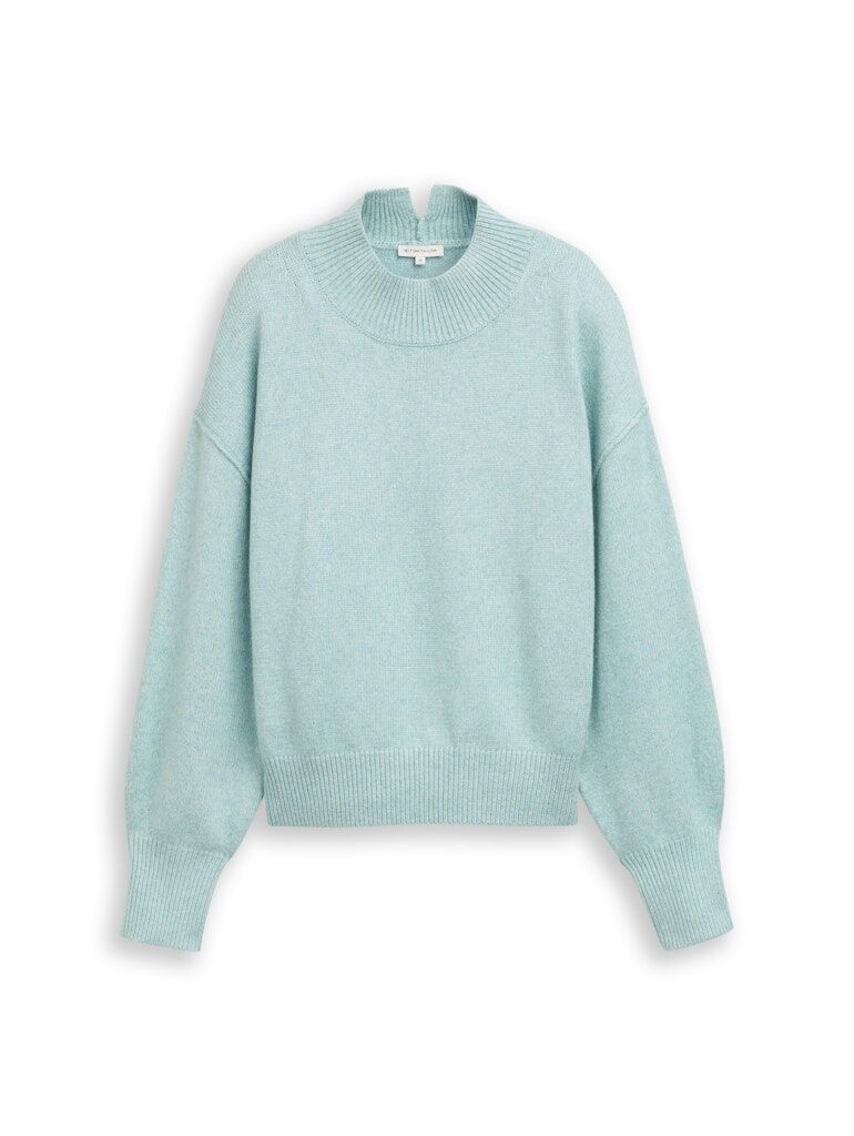 Oversize Strickpullover mit Stehkragen Oversize Strickpullover mit Stehkragen