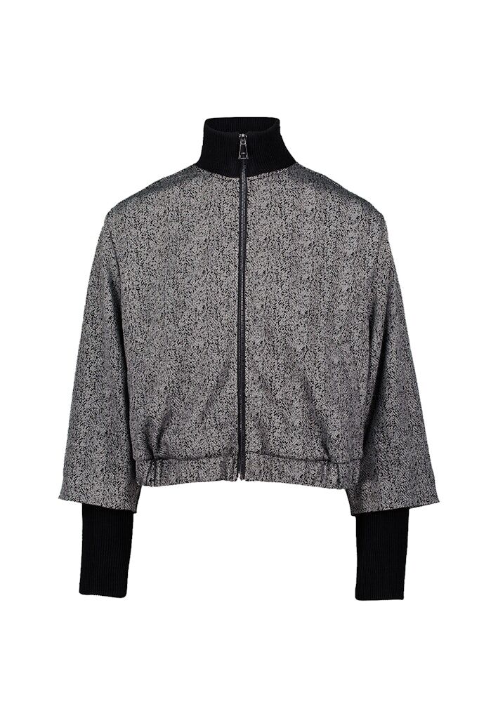 Jacke mit Fischgrätenmuster