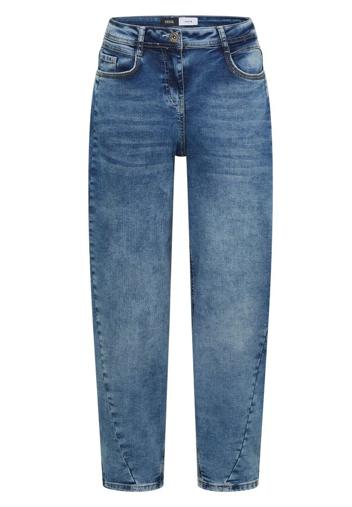 High Waist Barrel Leg Jeans im Loose Fit High Waist Barrel Leg Jeans im Loose Fit