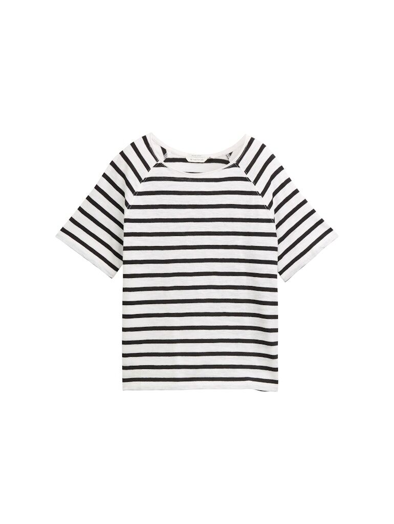 Tom Tailor Raglan T-Shirt mit Streifenmuster