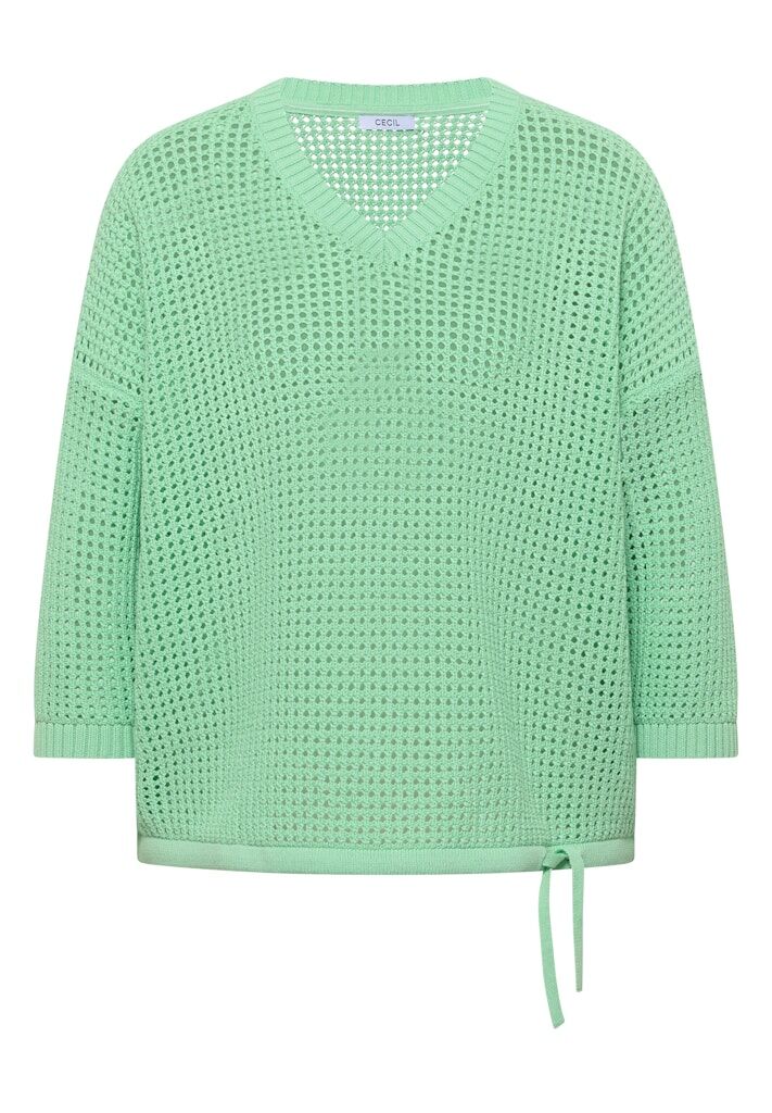Pullover im Crochet-Look Pullover im Crochet-Look