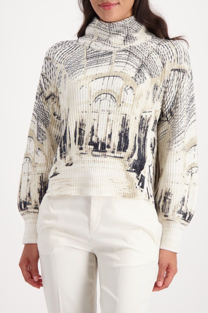 Pullover mit All-Over-Print Pullover mit All-Over-Print