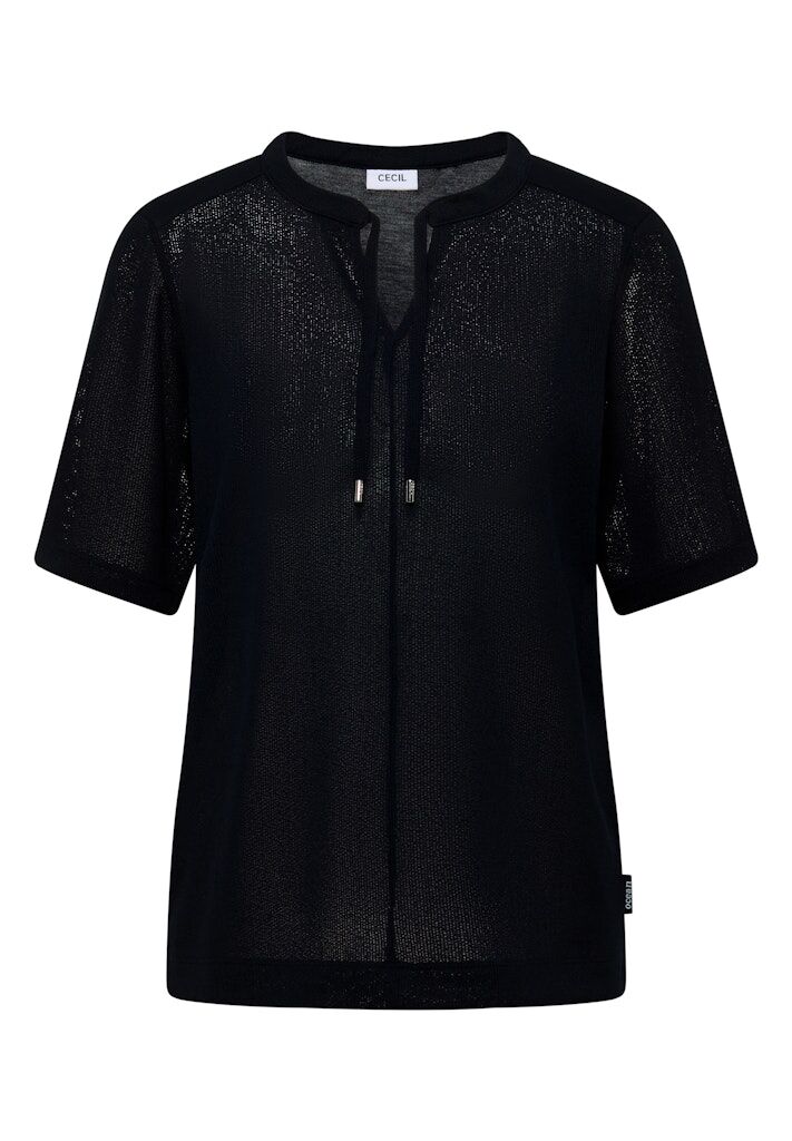 Bluse im Tunika-Look