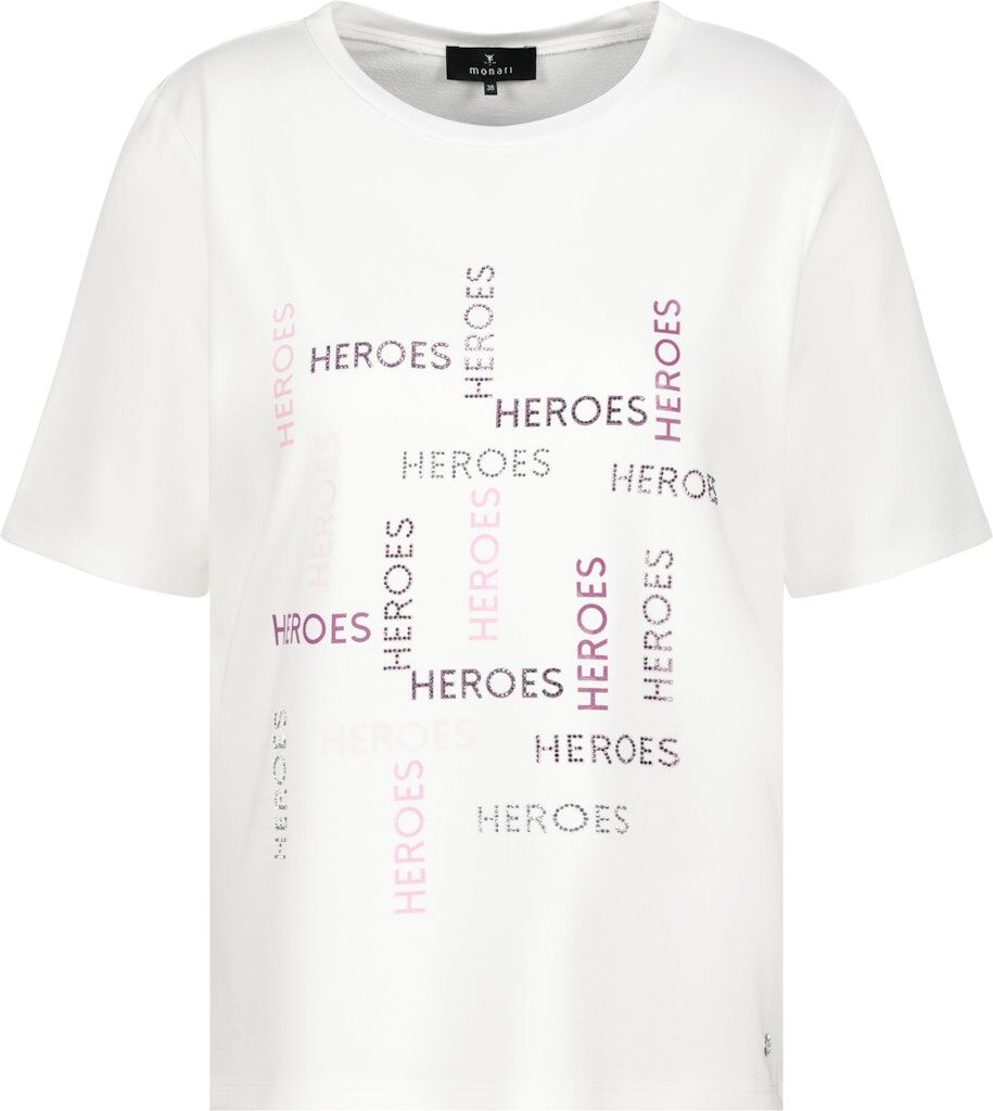 Monari T-Shirt mit Schmuckschrift Monari T-Shirt mit Schmuckschrift