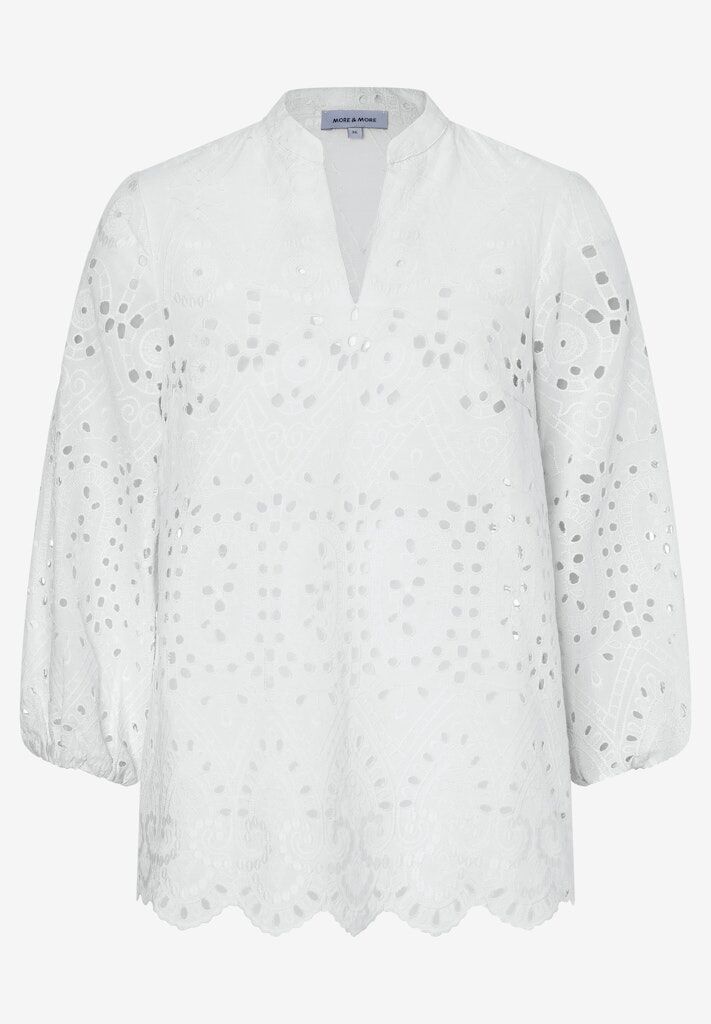 Bluse mit Lochstickmuster Bluse mit Lochstickmuster