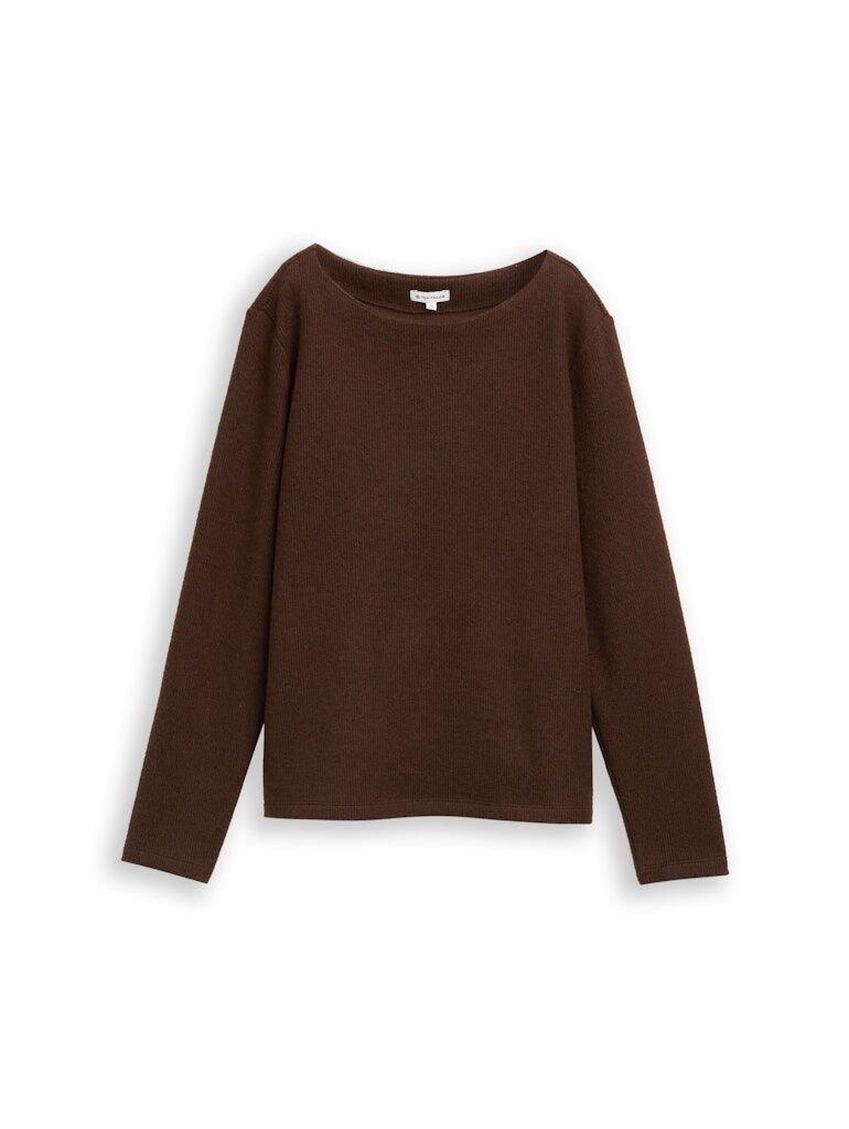 Soft-Touch Sweatshirt mit Knopf-Details Soft-Touch Sweatshirt mit Knopf-Details