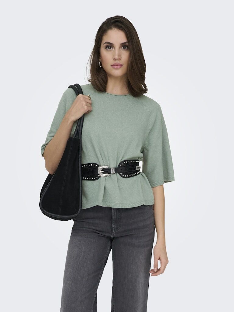 Halbarm-Strickpullover Halbarm-Strickpullover