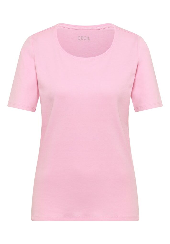 Basic T-Shirt mit Rundhals in Unifarbe Basic T-Shirt mit Rundhals in Unifarbe