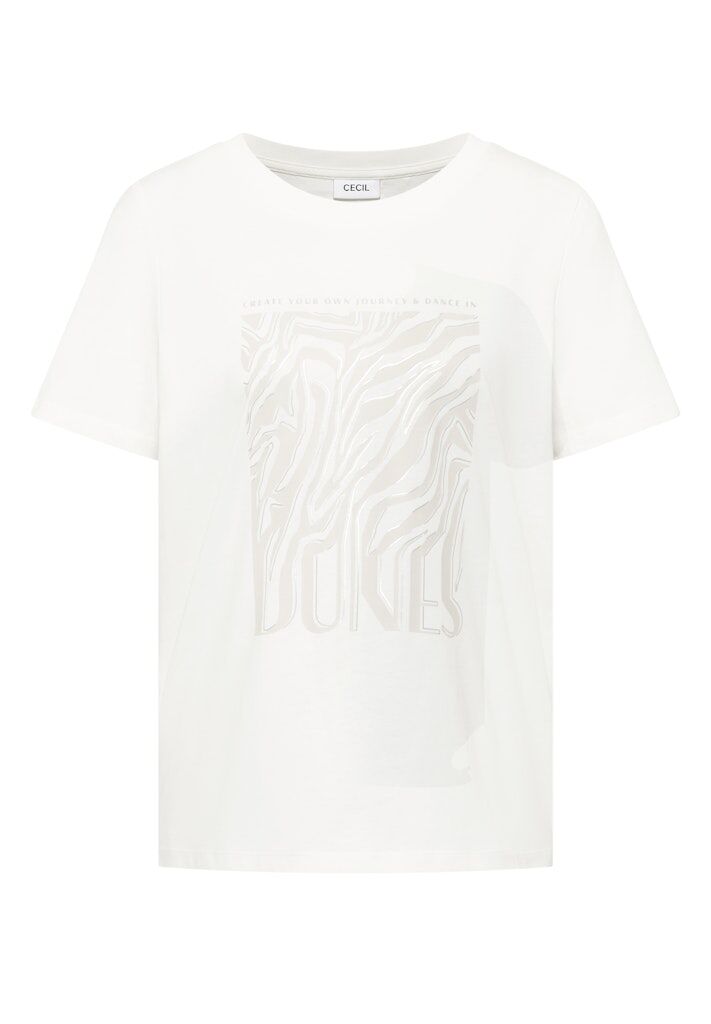 T-Shirt mit Rundhals und Folienprint