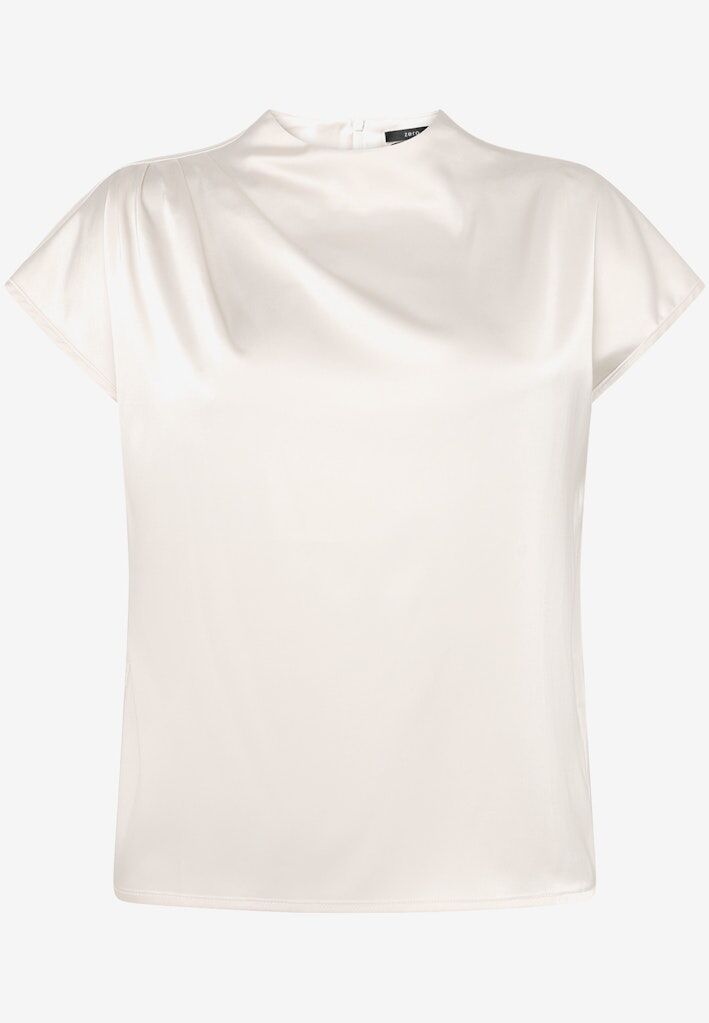 Satin-Bluse mit Kragen Satin-Bluse mit Kragen
