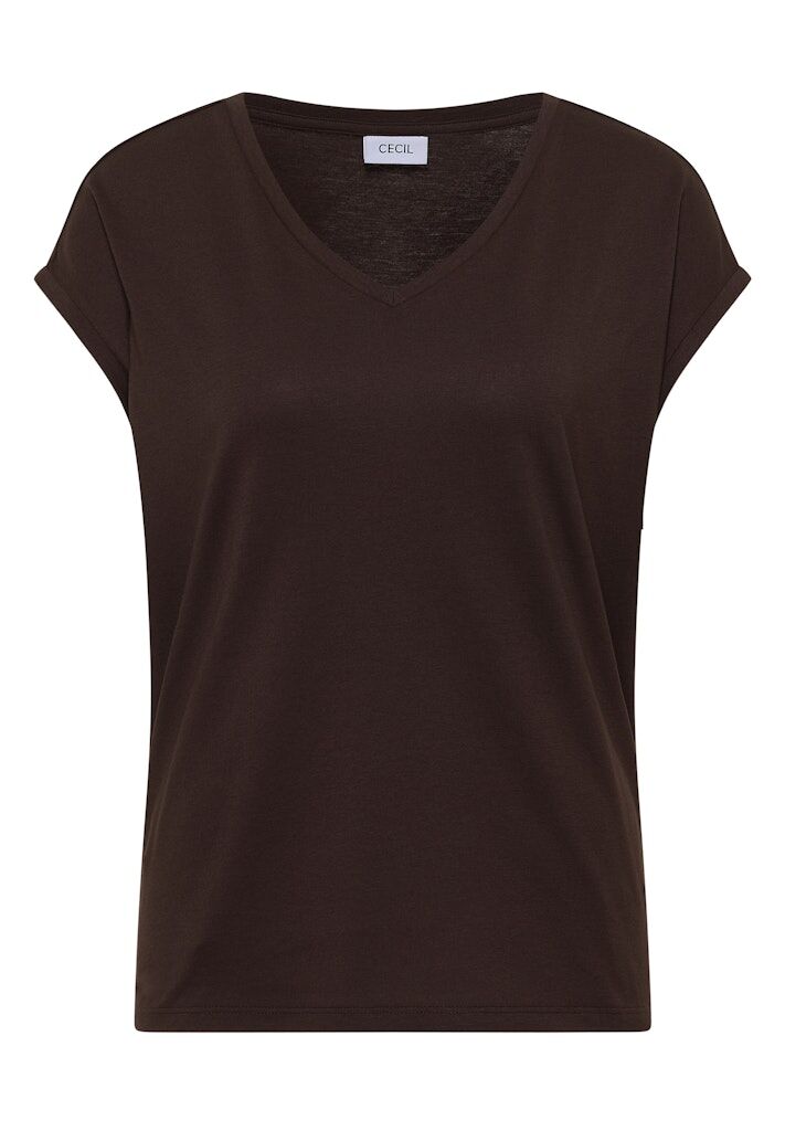 Dropped Shoulder Shirt mit V-Neck