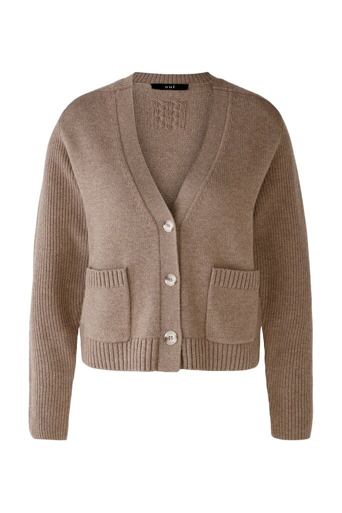 Oui Strickjacke Wollmischung