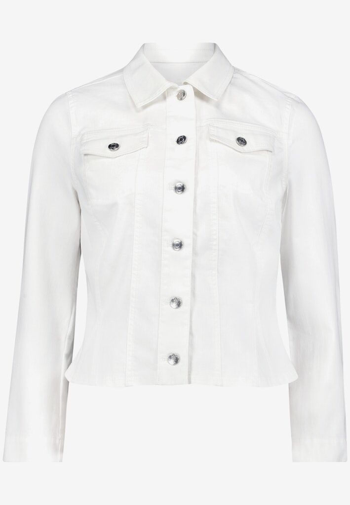 Jeansjacke tailliert mit Knopfleiste