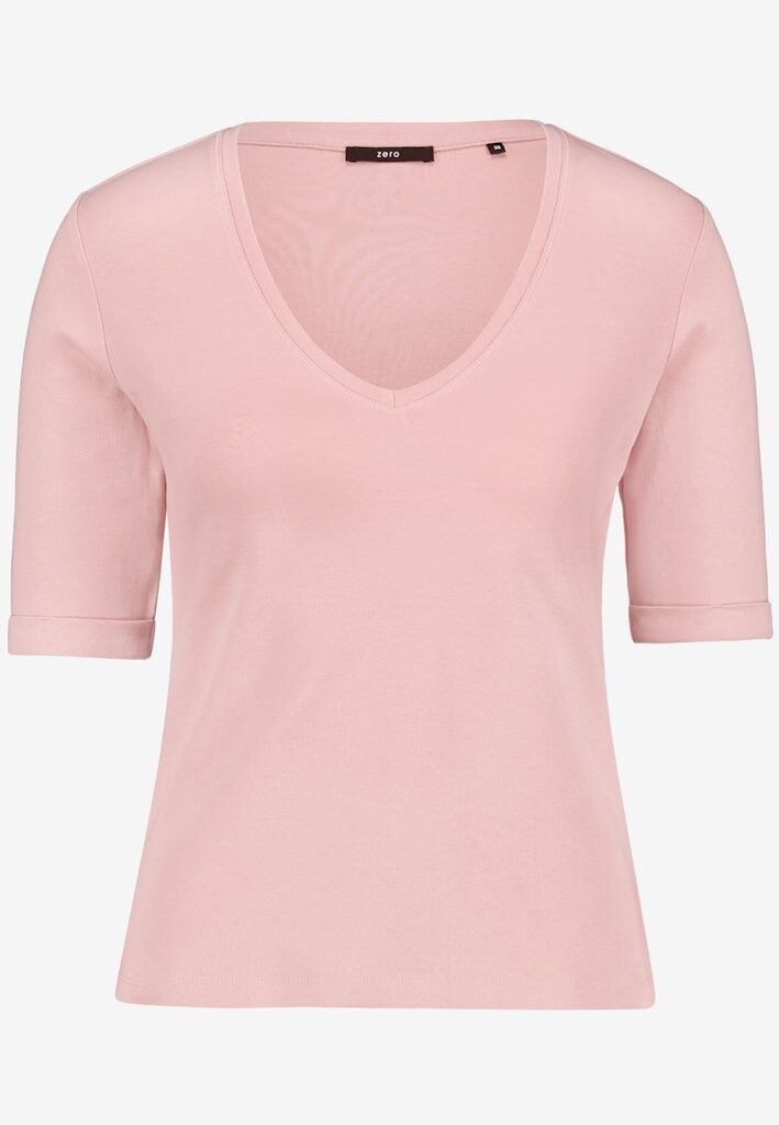 Basic-T-Shirt mit V-Ausschnitt Basic-T-Shirt mit V-Ausschnitt