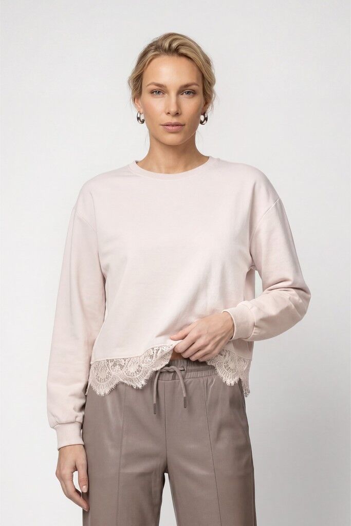 Sweatshirt mit Spitze