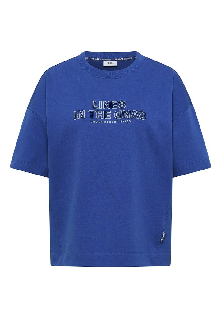 Kurzarm Sweatshirt mit Embroidery