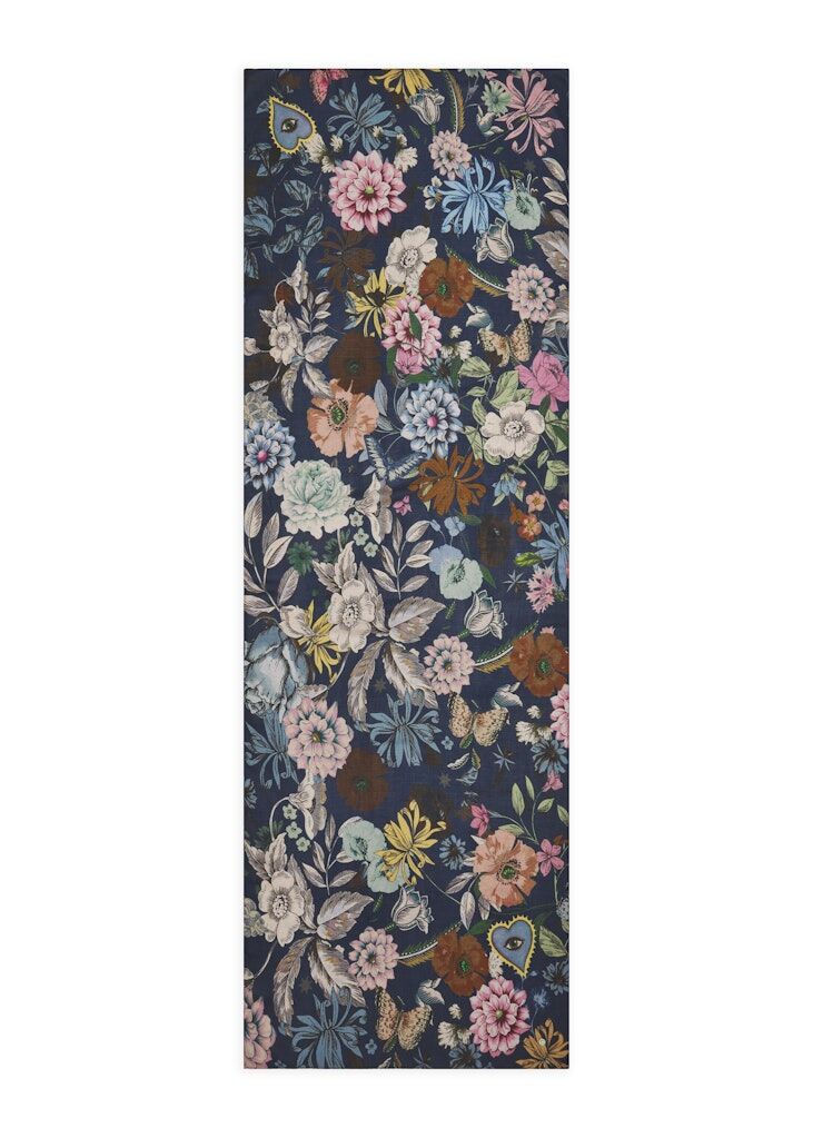 Schal aus Viskose mit Blumen-Muster Schal aus Viskose mit Blumen-Muster