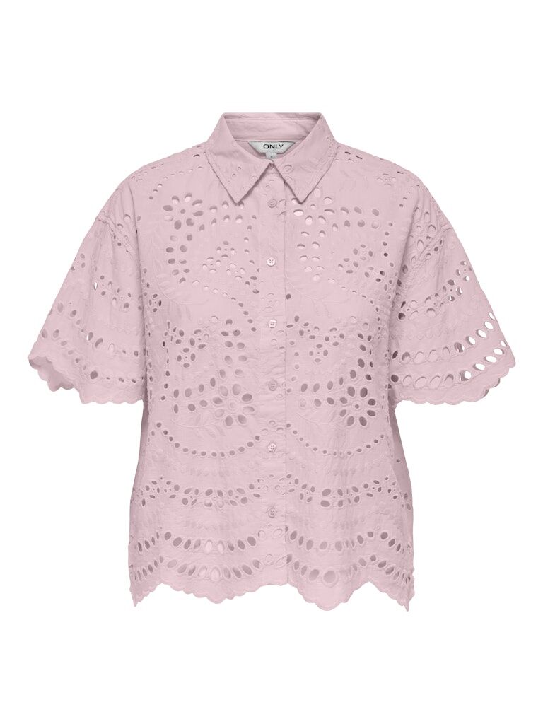 Bluse mit Lochmuster