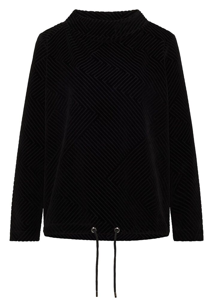 Strukturshirt mit Funnelneck Strukturshirt mit Funnelneck