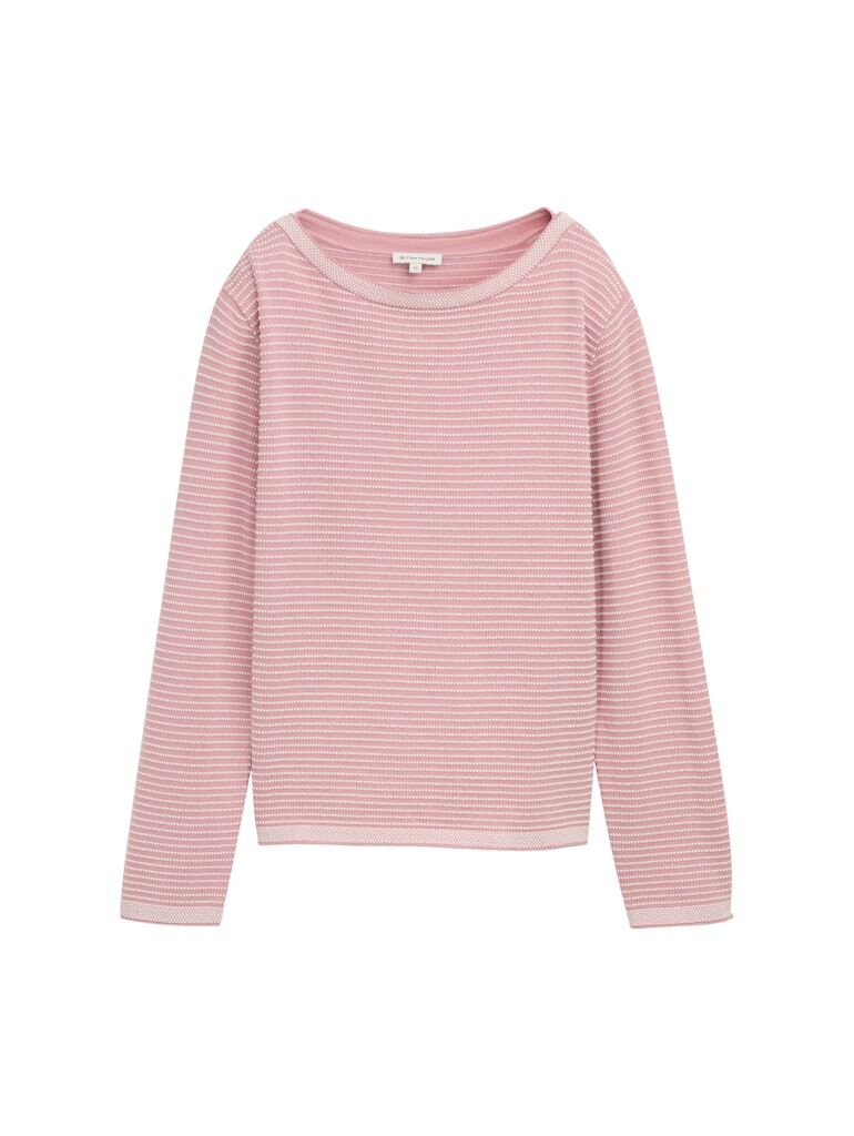 Tom Tailor Strickpullover mit U-Boot-Ausschnitt