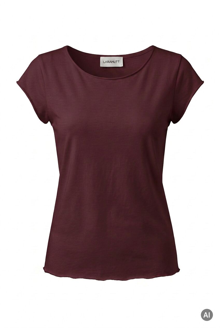 T-Shirt mit offenen Kanten T-Shirt mit offenen Kanten