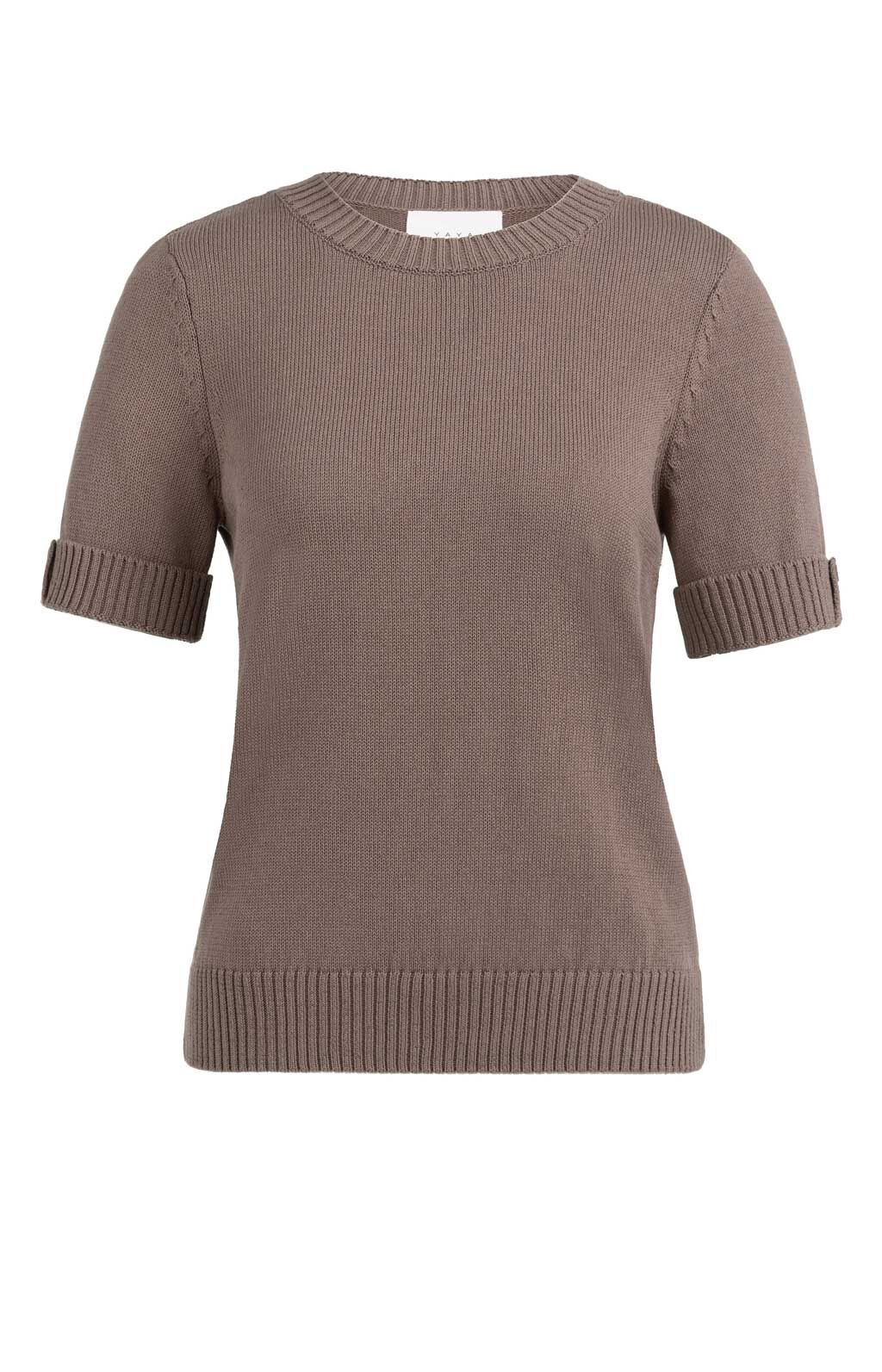 Kurzarm-Strickpullover