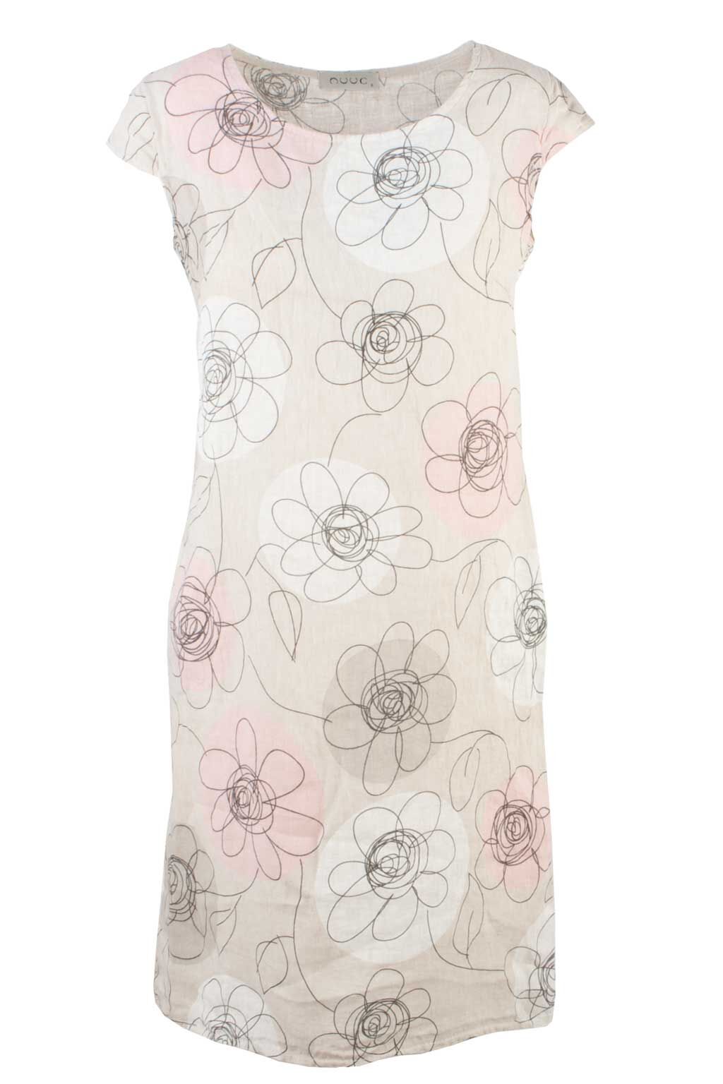 Leinenkleid mit Blumenprint Leinenkleid mit Blumenprint
