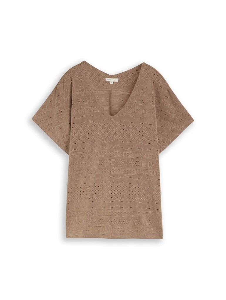 T-Shirt mit Lochmuster T-Shirt mit Lochmuster
