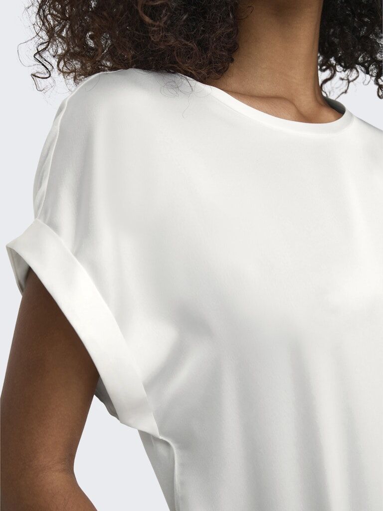 ONLLIEKE S/S SATIN MIX TOP WVN NOOS ONLLIEKE S/S SATIN MIX TOP WVN NOOS