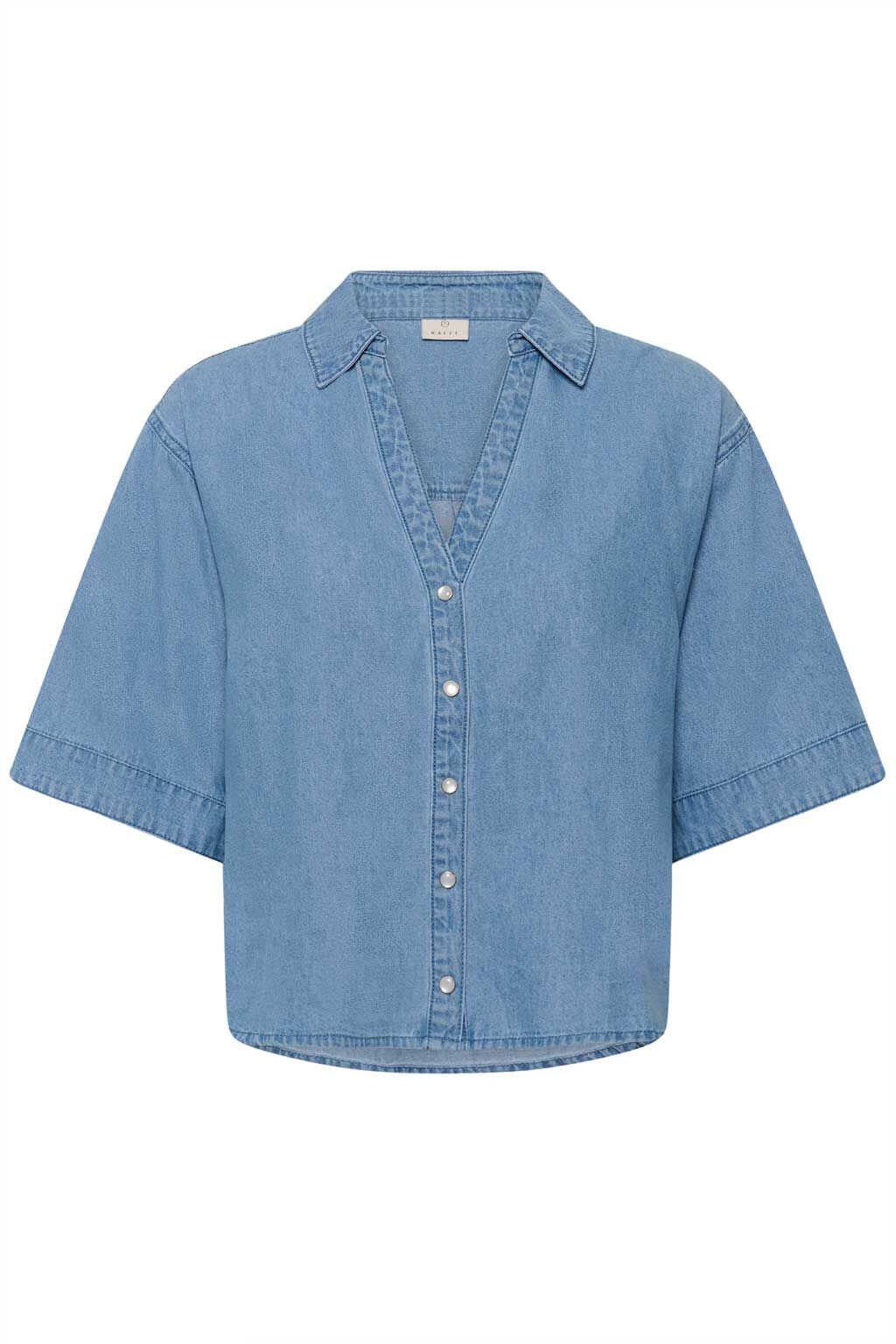 Hemdbluse "Jade" im Denim-Look