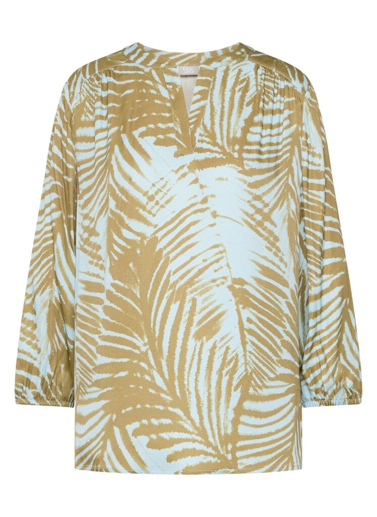 Bluse mit Palmenprint Bluse mit Palmenprint