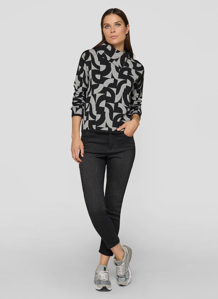 Pullover mit Allover-Print Pullover mit Allover-Print