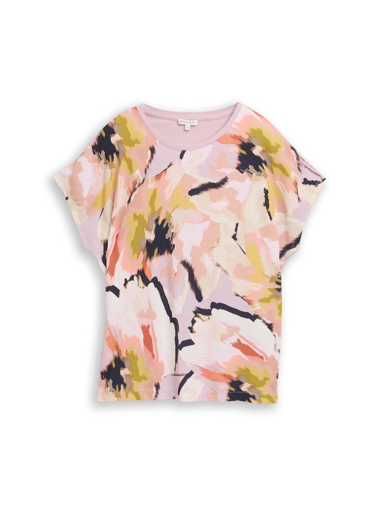 T-Shirt im Material-Mix T-Shirt im Material-Mix