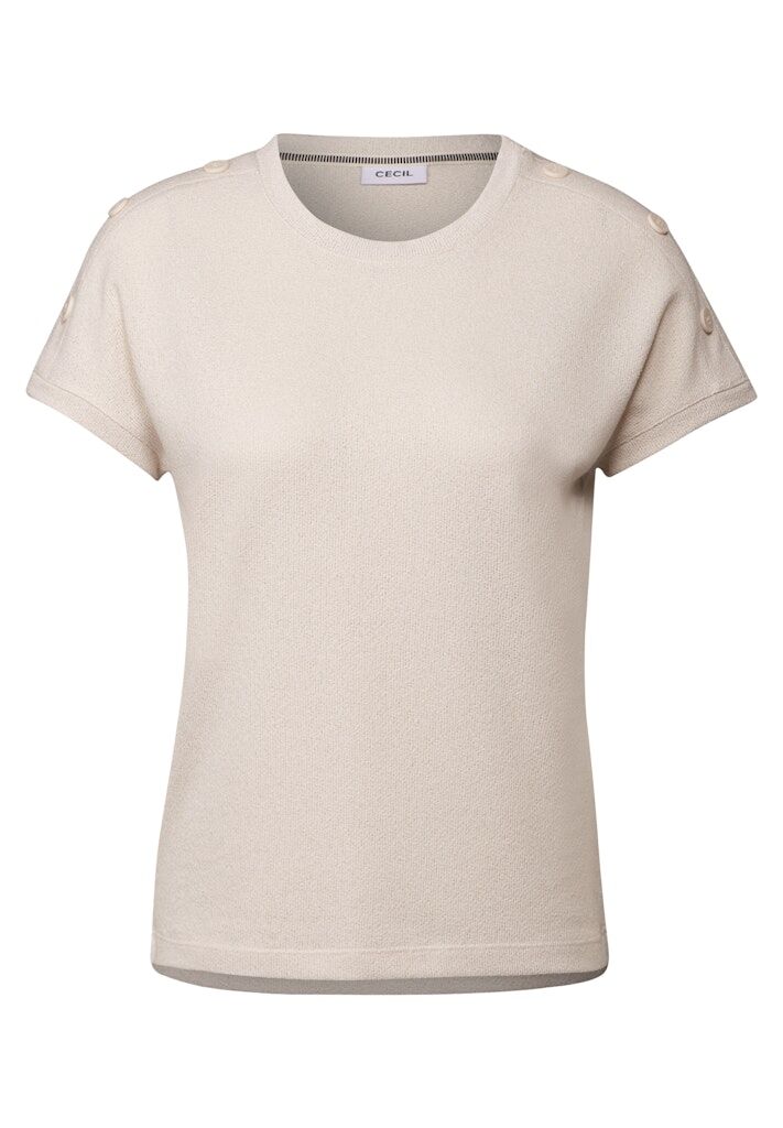 Cecil Strukturshirt mit Knöpfen