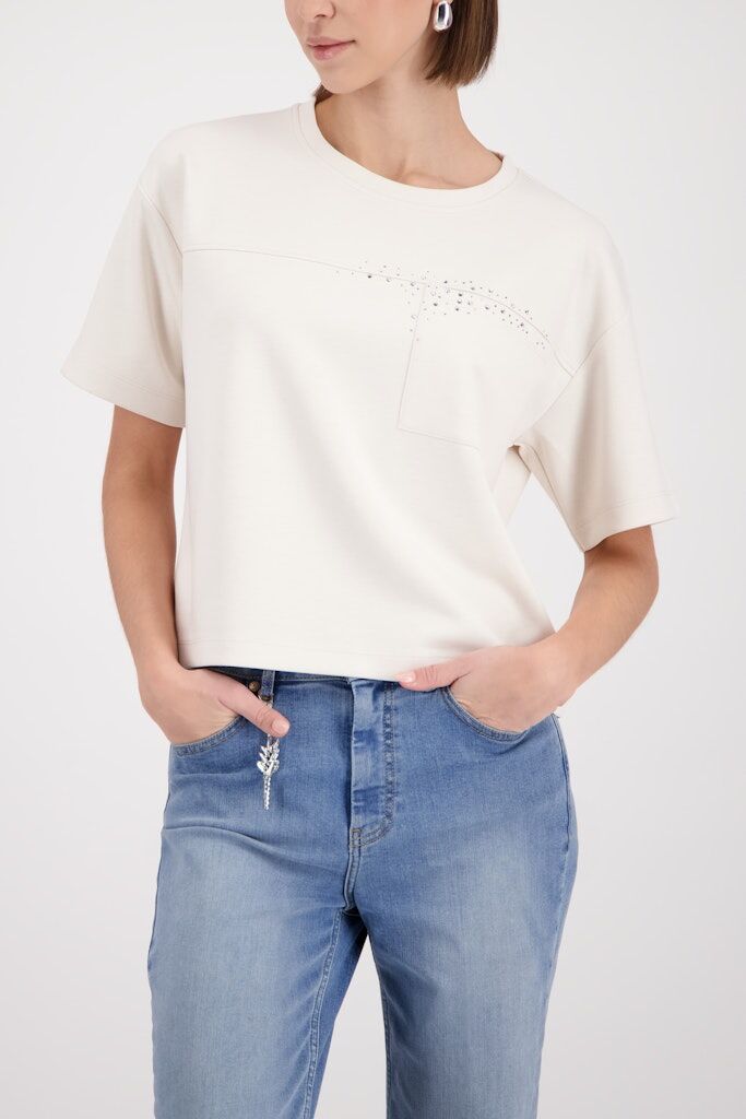 Sweatshirt mit Strasssteinen Sweatshirt mit Strasssteinen