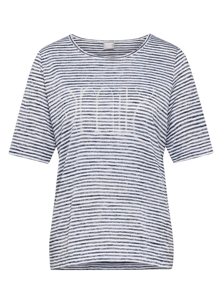 T-Shirt mit Strass-Schriftzug T-Shirt mit Strass-Schriftzug