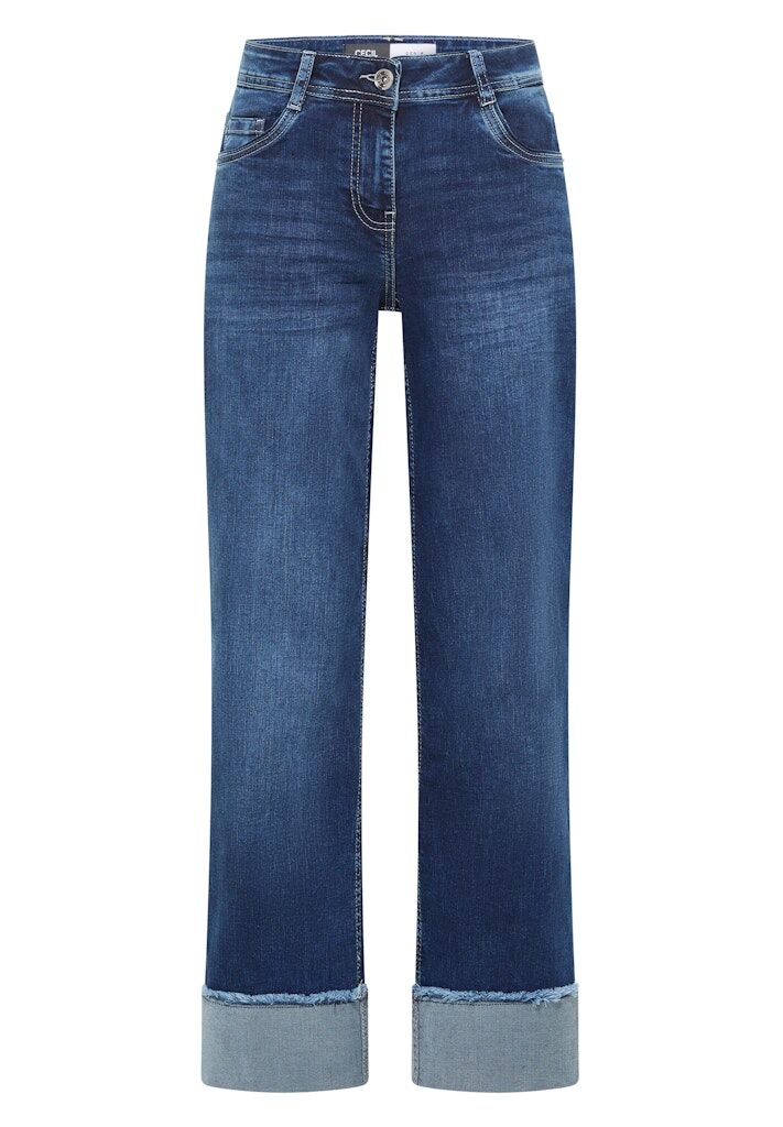 Wide Leg Washed-Look Jeans Wide Leg Washed-Look Jeans