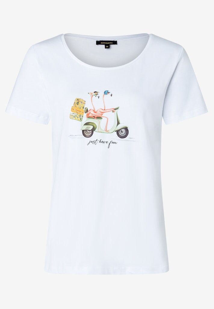 More & More T-Shirt mit Flamingo More & More T-Shirt mit Flamingo