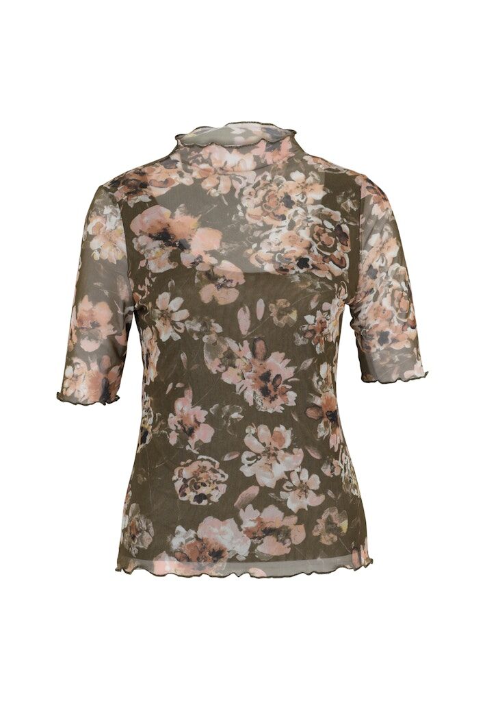 Zero Mesh-Blumen-Shirt