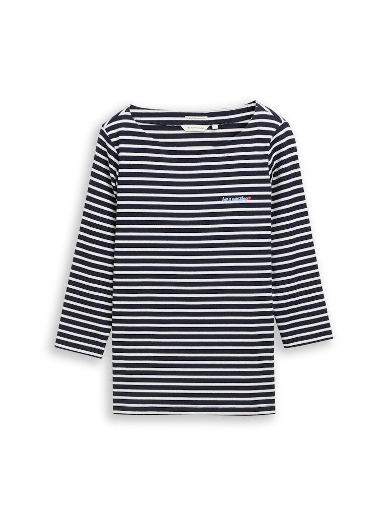 Langarmshirt mit Streifenmuster Langarmshirt mit Streifenmuster