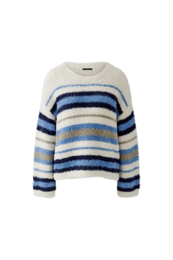 Strickpullover mit Streifen